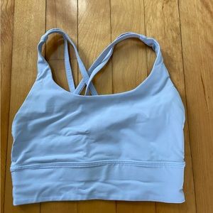 COPY - Lululemon Energy bra longline blue linen